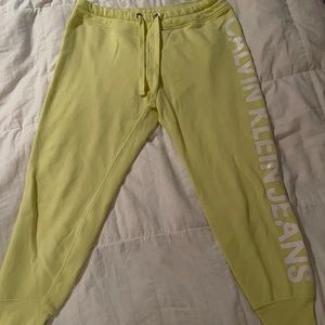 Yellow sweatpants